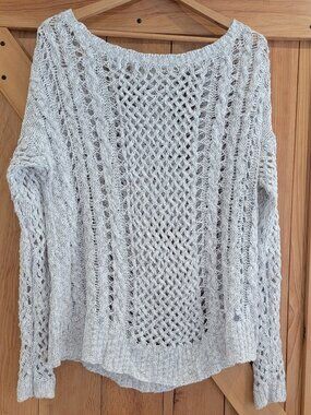Abercrombie and Fitch Loose Knit Fisherman Sweater - M/L